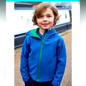Mountain Warehouse Exodus Kids Water Resistant Softshell Jacket Hoodie size 9-10